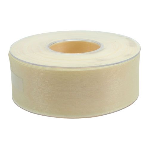 Artikel Organzaband med kant 4,0cm 50m kräm
