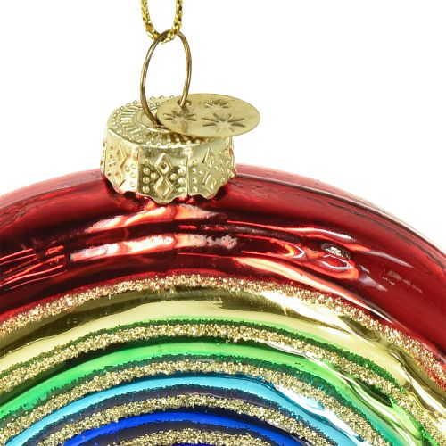 Floristik24 Glass Rainbow Ornament - Festlig julgransdekoration med blanka färger