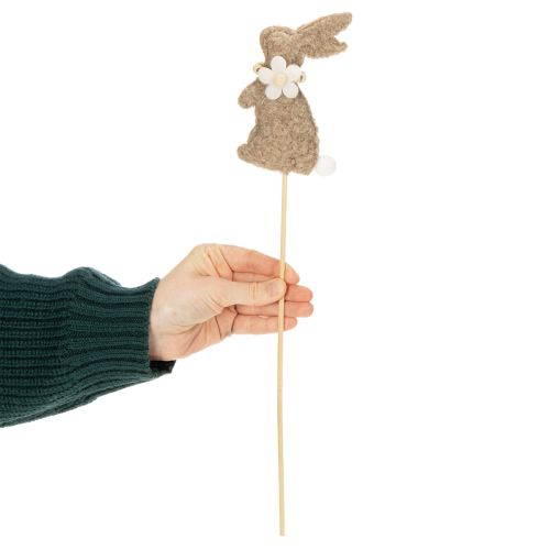 Artikel Dekorativ påskharefigur för vårdekorationer och säsongsbetonade accenter, 42 cm, 8 stycken