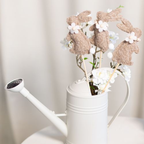 Artikel Dekorativ påskharefigur för vårdekorationer och säsongsbetonade accenter, 42 cm, 8 stycken