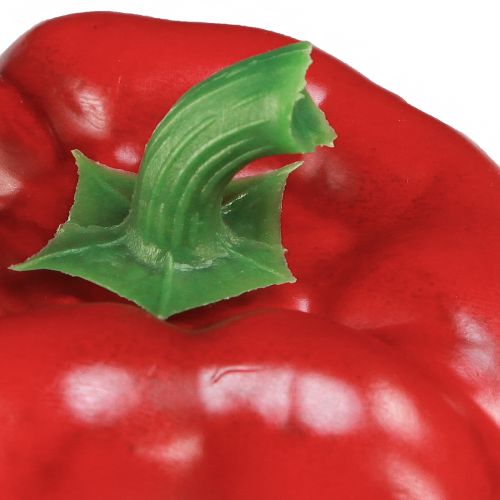 Artikel Paprikadekoration rödgrönt konstnät Ø8cm H11,5cm 4 st