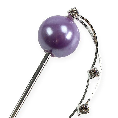 Floristik24 Dekorativ stift med pärla 11,5 cm 6st