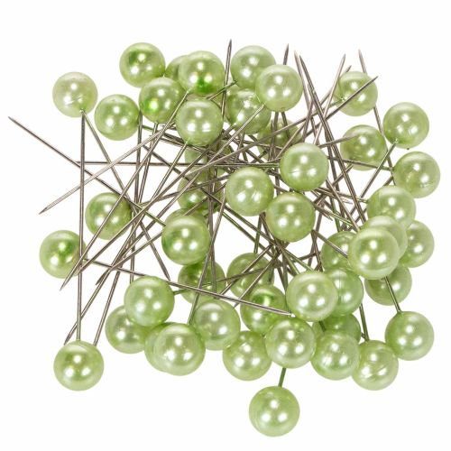 Pärlhalsstift, äppelgrönt, Ø10mm, 60mm köpa | Floristik24.se