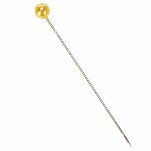 Pärlnålar Ø6mm 65mm guld