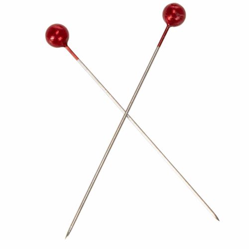 Pärlhuvudstift Ø6mm 65mm Röda | Floristik24.se