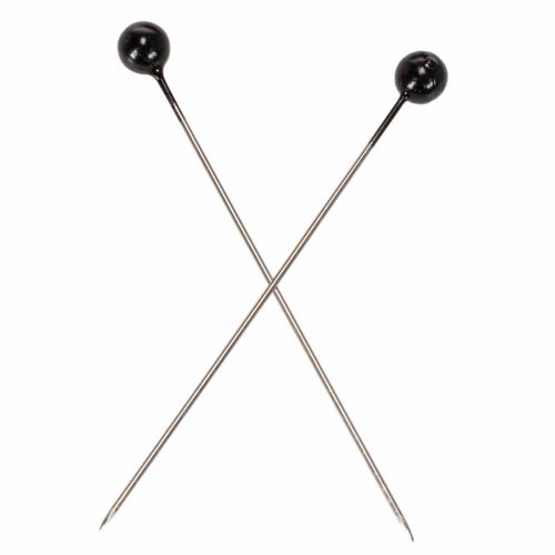 Pärlhuvudstift Ø6mm 65mm Svarta | Floristik24.se