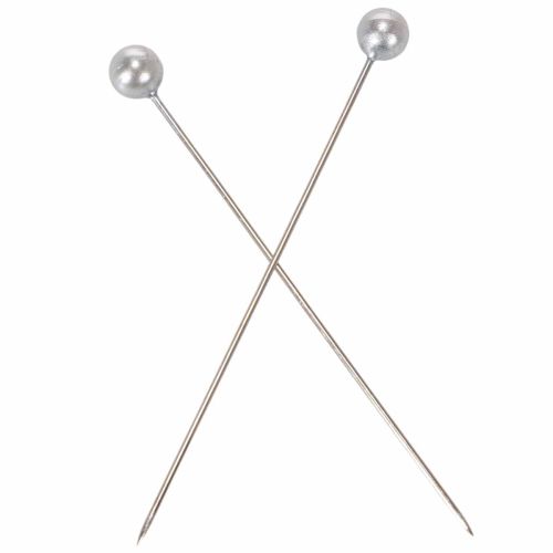 Pärlspetsstift Ø6mm 65mm silver | Floristik24.se