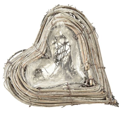 Artikel Plantera hjärtrottingrankor i naturvit 13cmx14cm 2st