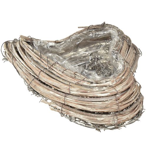 Artikel Plant hjärta rottingrankor naturvit 20cmx24cmx6cm 2st