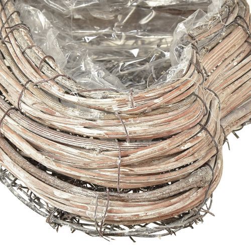 Artikel Plant hjärta rottingrankor naturvit 20cmx24cmx6cm 2st