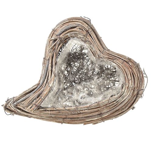 Växthjärta Rotting Vine Naturvit 20cmx24cmx6cm köpa | Floristik24.se