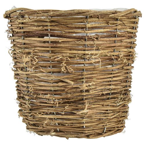 Artikel Växtkorg gjord av vinväxtkruka naturlig 20cmx17cmx14cm