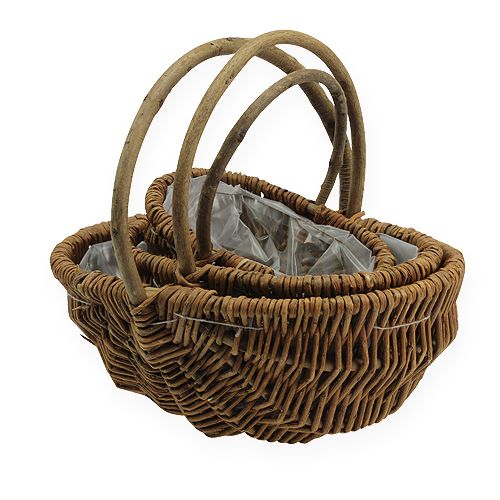 Artikel Potatiskorg 32/27,5/23,5cm med naturfolie 3 st