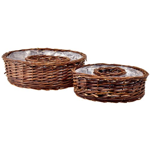 Natural Willow Plant Rings i två storlekar - 32cm &amp; 25cm - Idealisk för dukning - Set med 2