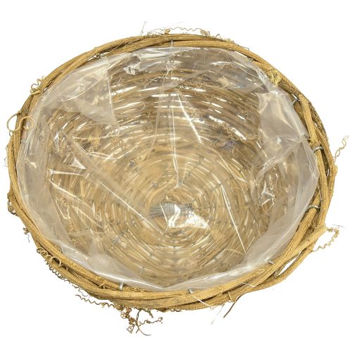 Artikel Växtskål skål rund ranka naturlig Ø23cm H9,5cm
