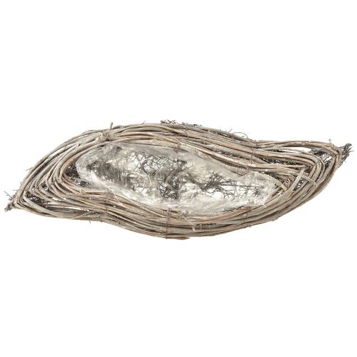 Artikel Växtskål vågrotting naturvit 40x14x6cm 2st