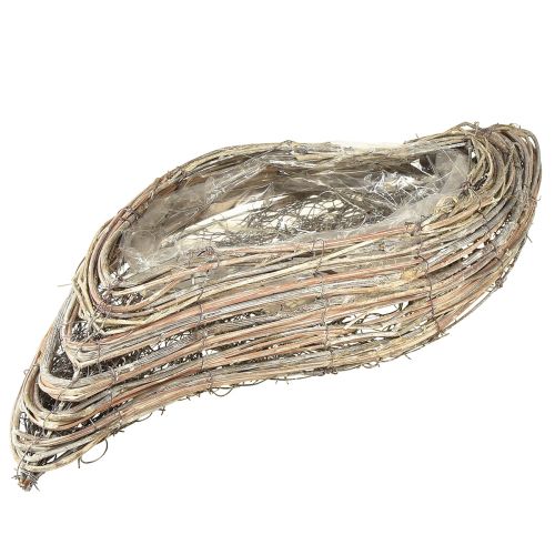 Artikel Växtbåt växt vågrotting naturvit 45x16cm