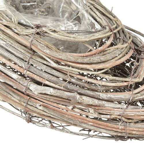 Artikel Växtbåt växt vågrotting naturvit 45x16cm