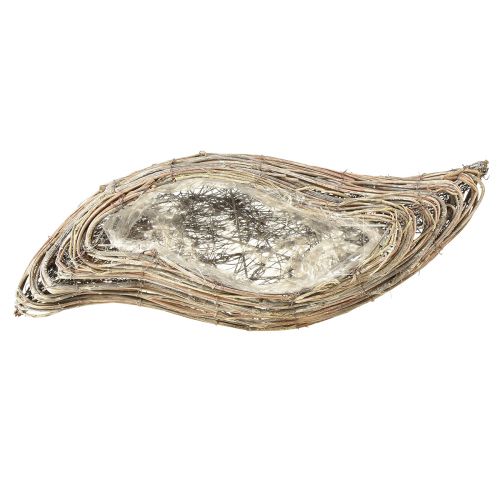 Artikel Växtbåt växt vågrotting naturvit 45x16cm