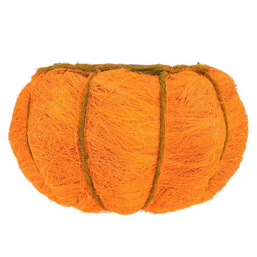 Artikel Växtkruka pumpa dekoration orange/gulgrön sisal Ø21cm H12cm