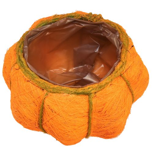 Artikel Växtkruka pumpa dekoration orange/gulgrön sisal Ø21cm H12cm