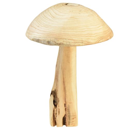 Floristik24 Svampskulptur i naturlig almträ - Rustik design, 37 cm - Snygg trädgård och inredning