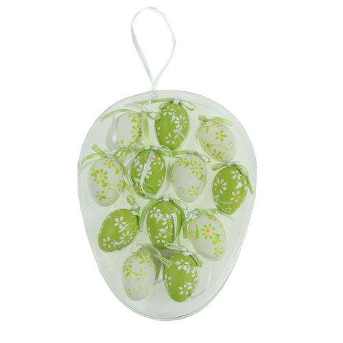 Floristik24 Påskägg av plast 4cm 12st