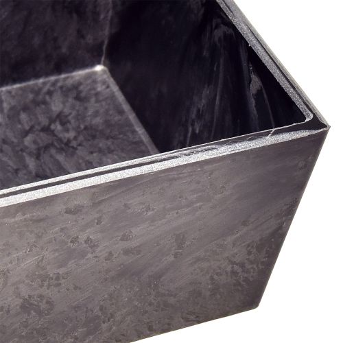 Floristik24 Mångsidig planteringbricka i grå plast – rektangulär, 37 cm – idealisk för trädgårdsskötsel inomhus och utomhus – paket med 4