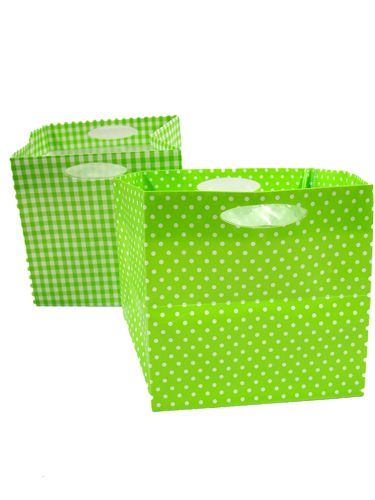 Floristik24 Plastpåse 10,5x10,5cm 16 st grön