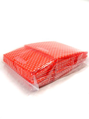 Floristik24 Plastpåse 12x12cm 12st. röd
