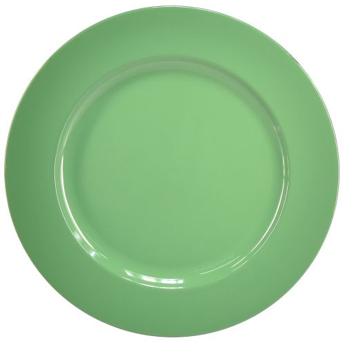 Artikel Robust grön plastplatta - 28 cm, perfekt för daglig dekoration och utomhusaktiviteter - paket med 4