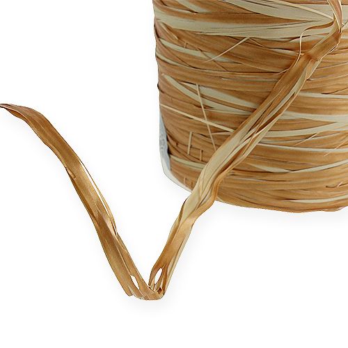 Floristik24 Raffia tejp bicolor guldkräm 200m