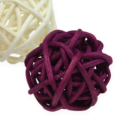 Floristik24 Lataball sortiment 3cm Erika 72 st