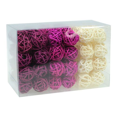 Floristik24 Lataball sortiment 3cm Erika 72 st