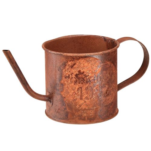 Artikel Rost dekorativ vattenkanna mini växtkruka metall Ø10cm H9cm
