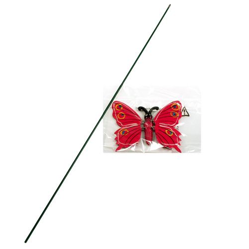 Floristik24 Fjäril på pinne 8cm Rosa