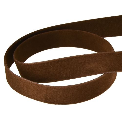 Artikel Sammetsband brunt dekorband 15mm 7m