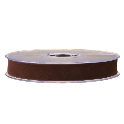 Artikel Sammetsband brunt dekorband 15mm 7m