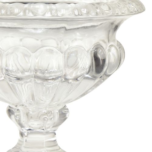 Artikel Klassisk glasskål med bas i vintagedesign – Klar, Ø13cm x 11 cm – Mångsidig användning för trofédekoration