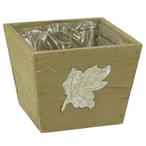 Artikel Växtlåda trä shabby chic trälåda grön 11×14,5×14cm