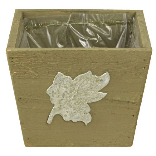 Artikel Växtlåda trä shabby chic trälåda grön 11×14,5×14cm