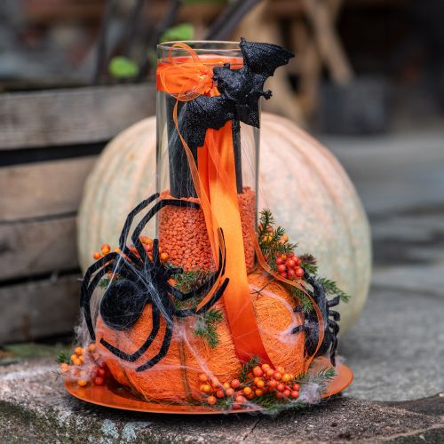 Artikel Spindel-, fladdermusfigurer svarta 10 cm, 14 cm 3 stycken