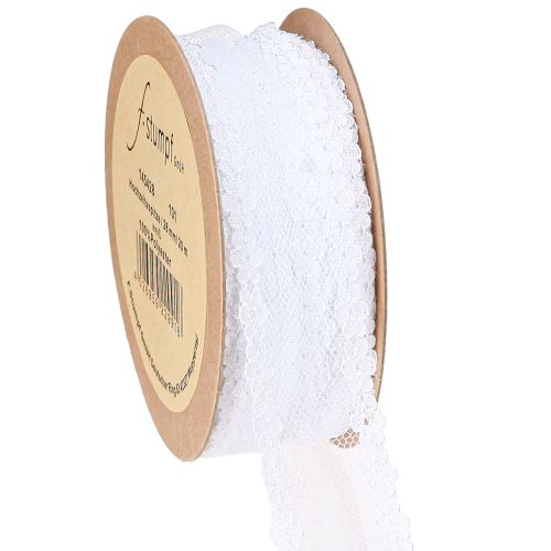 Artikel Spetsband bröllopsband dekorativt band spets vit 28mm 20m