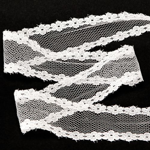 Artikel Spetsband bröllopsband dekorativt band spets vit 28mm 20m