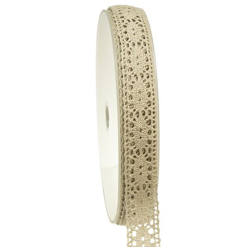 Artikel Spetsband dekorativt band spets beige B18mm 20m