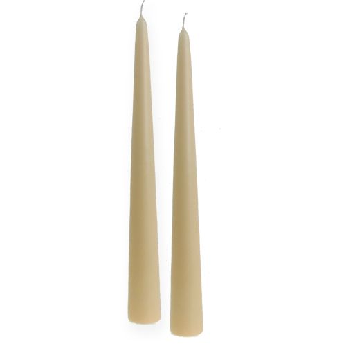 Floristik24 Spetsljus 300/40 grädde 8st