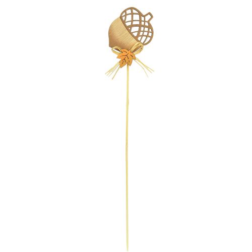 Artikel Blomplugg trä ekollon dekoration höst 7x10cm 12 st