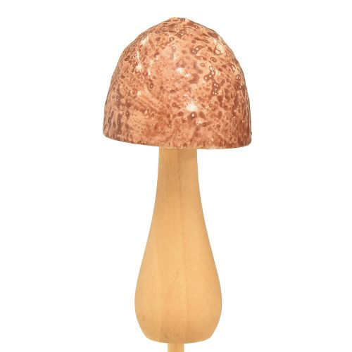 Artikel Blomplugg svamp dekorativ plugg trä brun Ø2,5cm 8 st