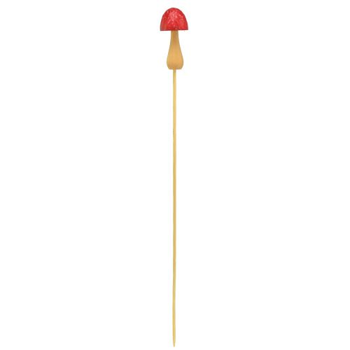 Artikel Blomplugg svamp dekorativ träplugg röd Ø2,5cm 8 st