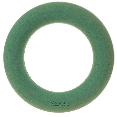Floristik24 OASIS® Blommig Skumkransring Grön H3cm Ø25cm 6 st